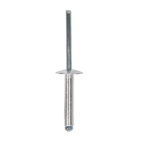 Rivets - Flange Head - Aluminium 4.8 x 25