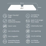 Slice replacement blades rounded tip 17896