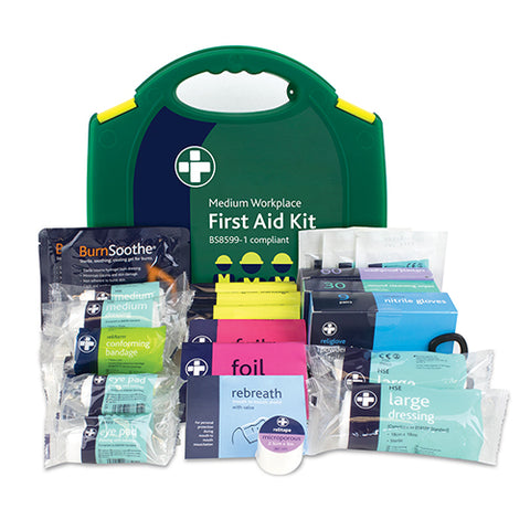 Workplace First Aid Kit - British Standard Compliant Medium
