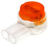 Presslok (now Corning, formerly 3M Scotchlok) Orange Connectors 2 Pin UY2 (Pack of 100)