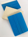 Simplefix Starter Triple Pack Squeegees (1 Simplefix strong plastic Squeegee.  1 Simplefix felt edge water resistant Squeegee.  1 Felt block 8mm Squeegee)