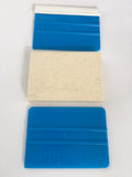 Simplefix Starter Triple Pack Squeegees (1 Simplefix strong plastic Squeegee.  1 Simplefix felt edge water resistant Squeegee.  1 Felt block 8mm Squeegee)