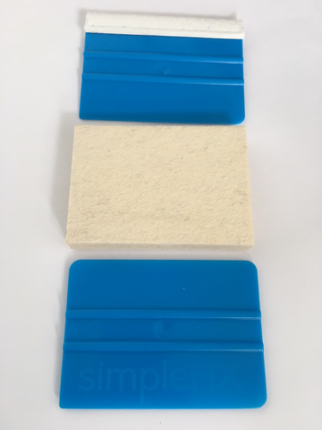 Squeegee Simple Simplefix Starter Triple Pack Squeegees (1 Simplefix strong plastic Sq
