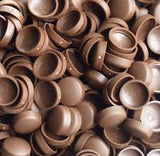 Snapcaps Screw Covers & Flat Bottom Washers Chocolate 6/8 Gloss - Pack of 25